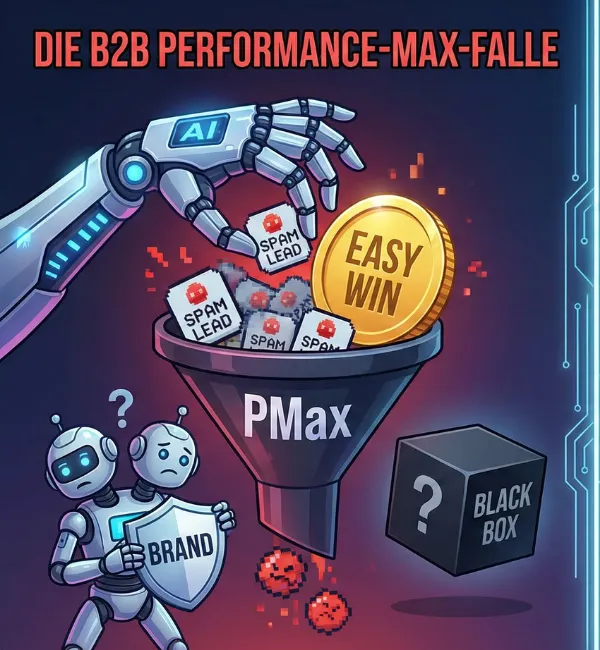 Die Performance-Max-Falle im B2B: Warum Automatisierung Dein Budget verbrennt (und wie Du gegensteuern kannst)