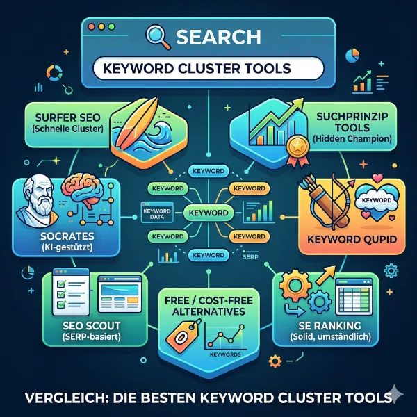JSH-Vergleich von Keyword Cluster Tools