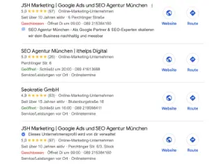 Local SEO Pack Screenshot von JSH Marketing